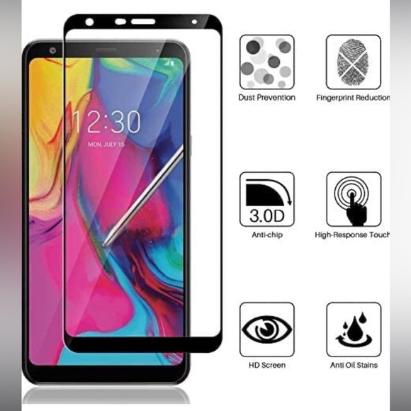 LK Glass Screen Protector | NEW 3 Pack For LG Stylo 5 - Picture 3 of 6